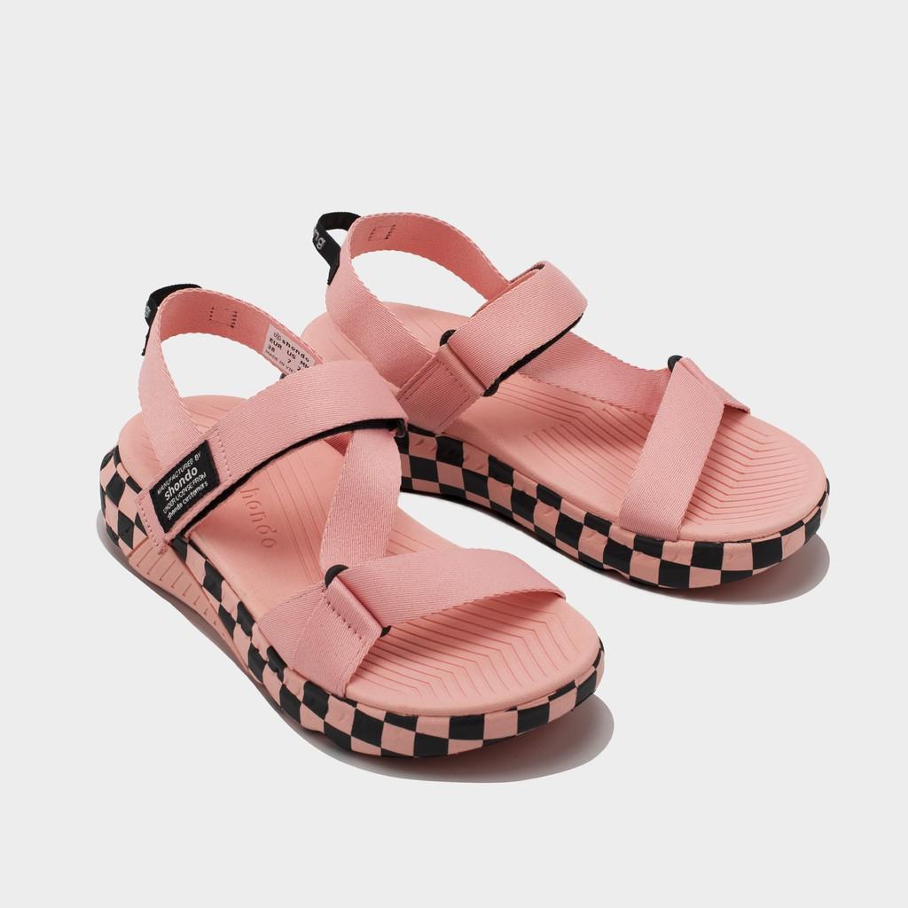 Giày sandals Shondo F7 Racing caro hồng F7C7070