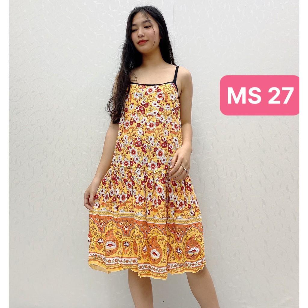 Váy Bầu Lanh Lụa 2 dây hàng loại 1