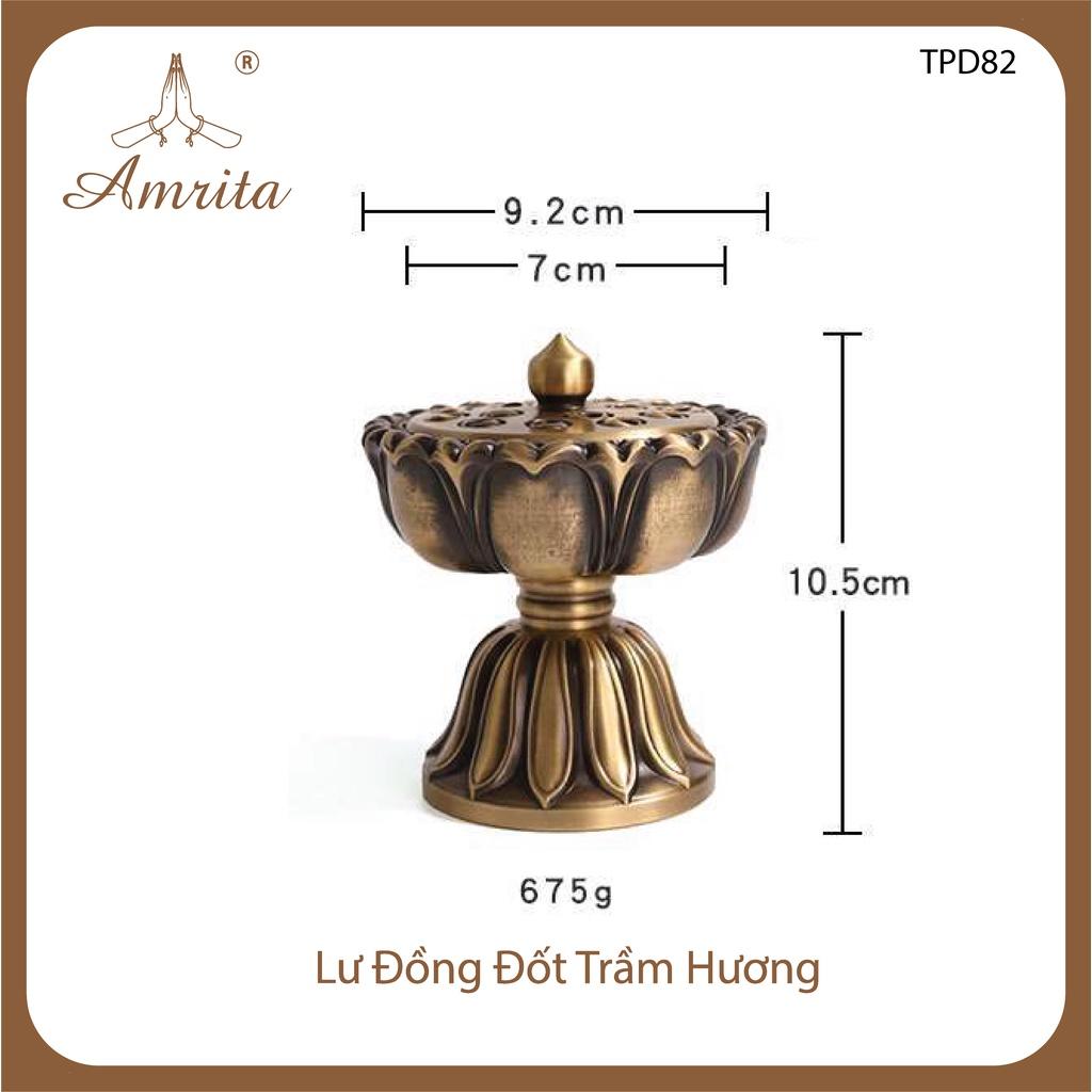 Lư Xông Trầm Hương - Đỉnh Đốt Nhang Bằng Đồng Đúc Nguyên Khối Cao Cấp Thiết Kế Chạm Khắc Tinh Xảo Đồ Thờ Cúng