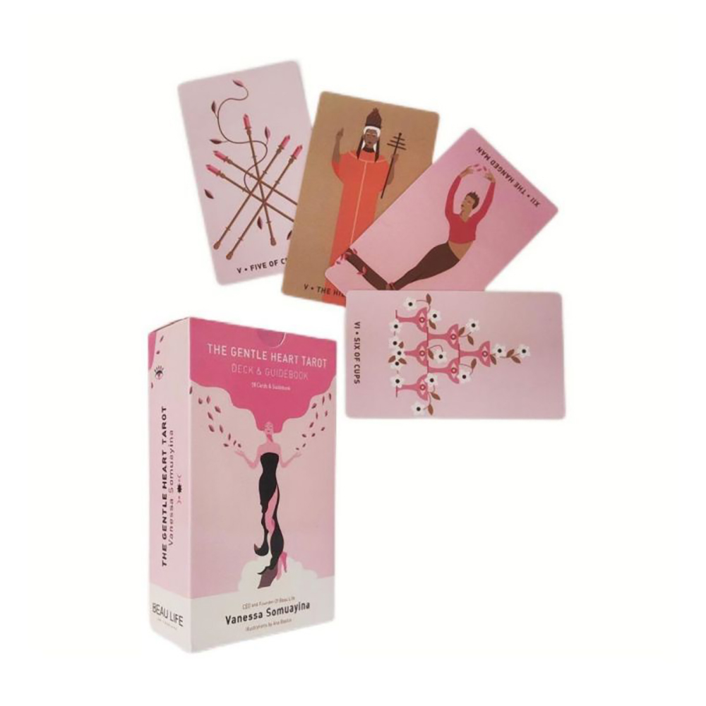 Bộ bài Gentle Heart Tarot 78 lá bài 7x12 Cm tặng đá thanh tẩy