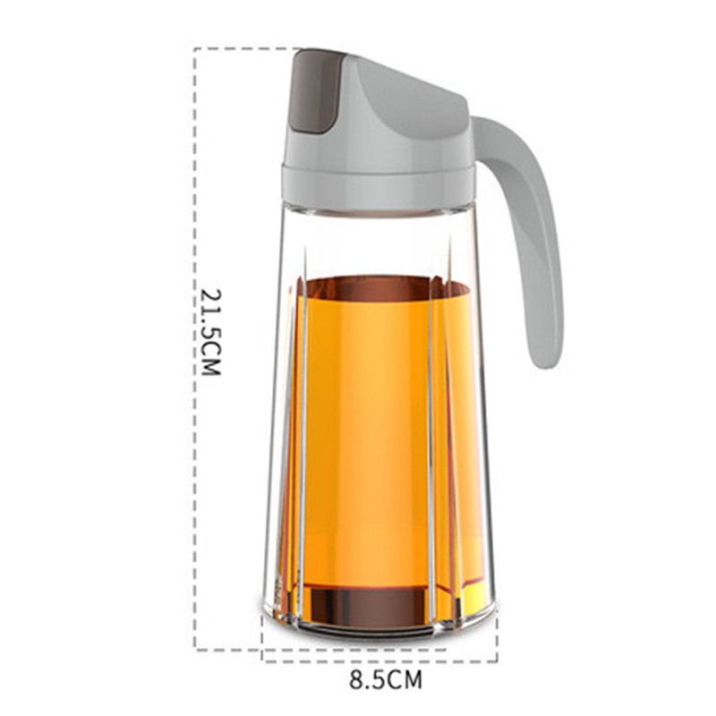 Bình Đựng Dầu ăn Thủy Tinh 600ml, Chai Nhà Bếp Có Tay Cầm