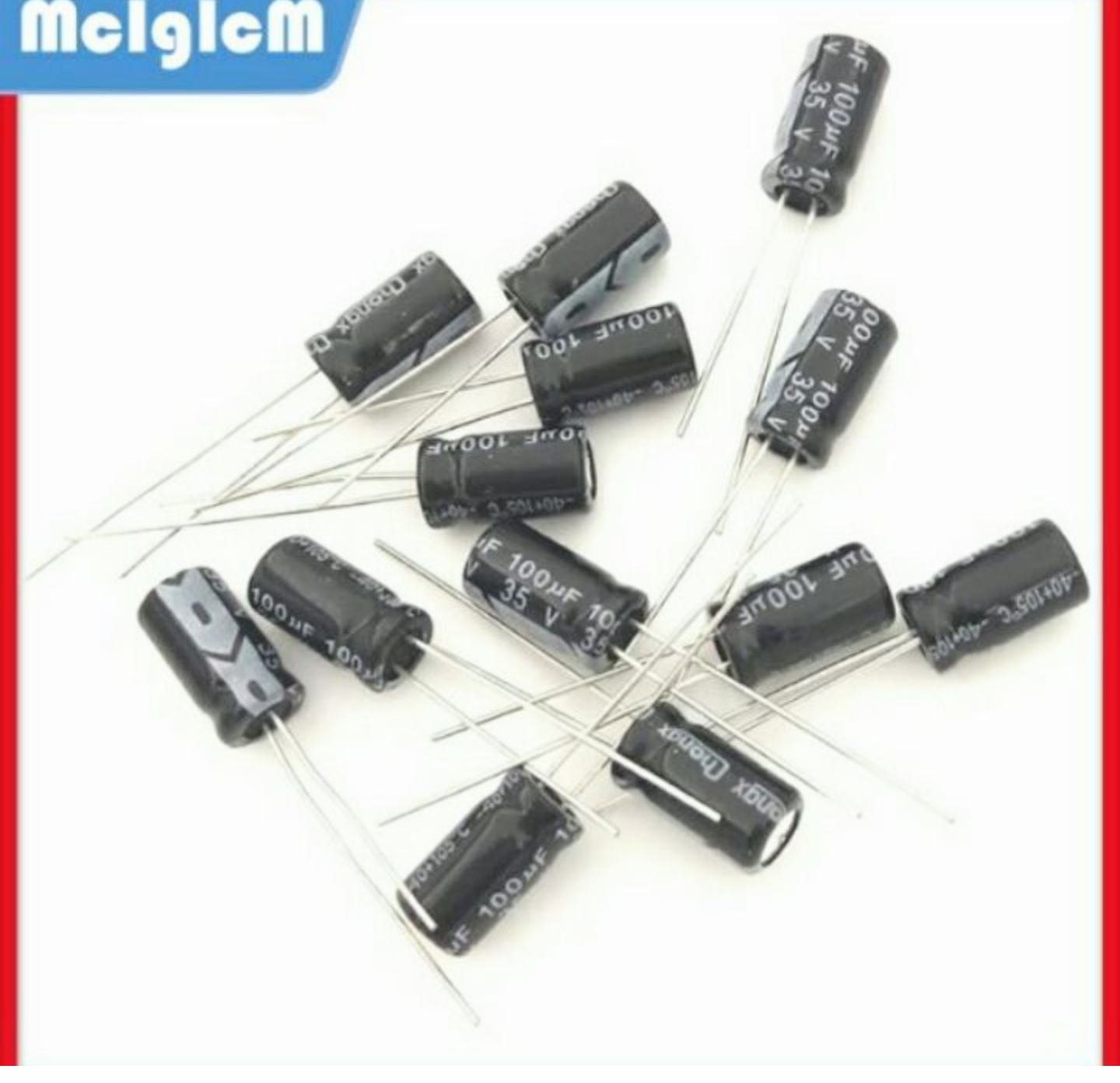 BỘ 50 CON LINH KIỆN ĐIỆN TỬ TỤ ĐIỆN NHÔM 100UF-35V LOẠI TỐT