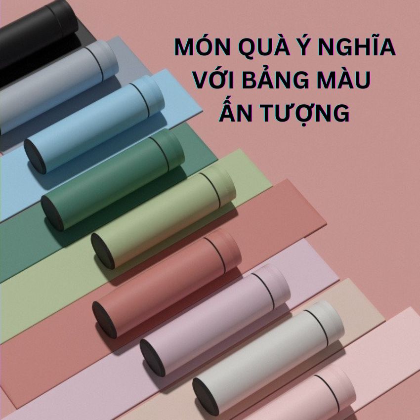 Bình giữ nhiệt hiển thị nhiệt độ thông minh inox cao cấp dung tích 480ml