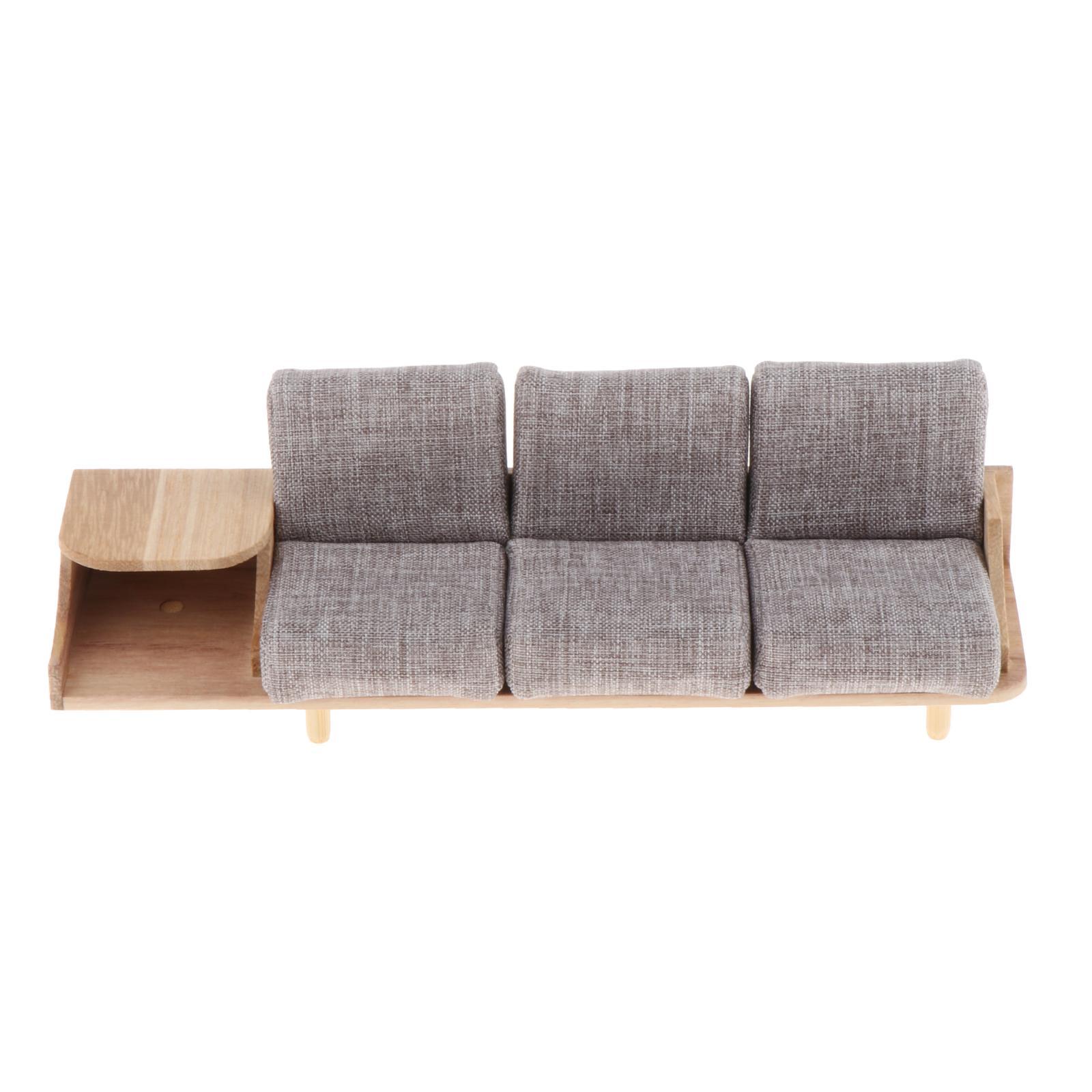 Dollhouse Living Room Furniture 1:12 Sofa Cabinet for Doll House Accessories