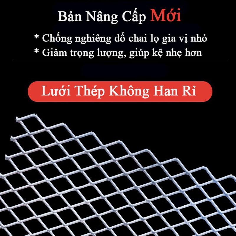 Kệ Gia Vị Đa Năng Nhà Bếp 2 Tầng SenNai Thép Cacbon Sơn Tĩnh Điện Cao Cấp KGV2T