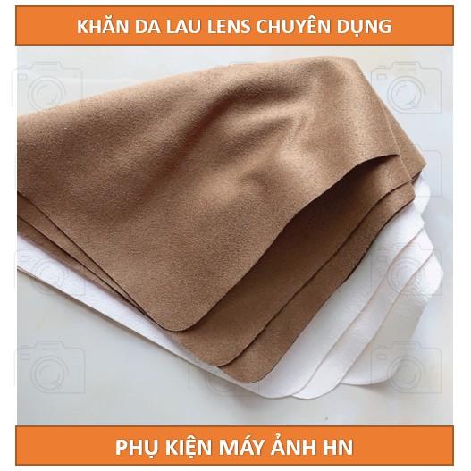 Khăn da lau lens chuyên dụng, không trầy xước ống kính, không để lại sợi