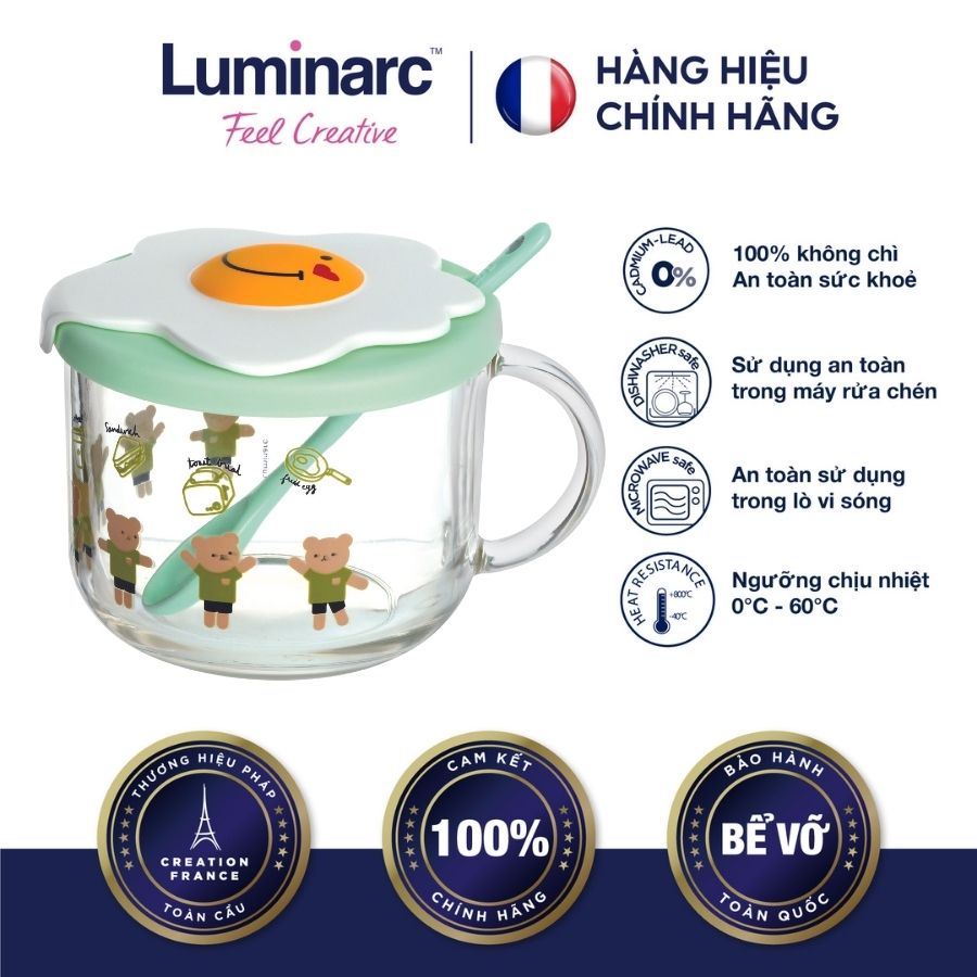 Chén Đổi Màu Thuỷ Tinh Luminarc 500Ml - Boy Bear