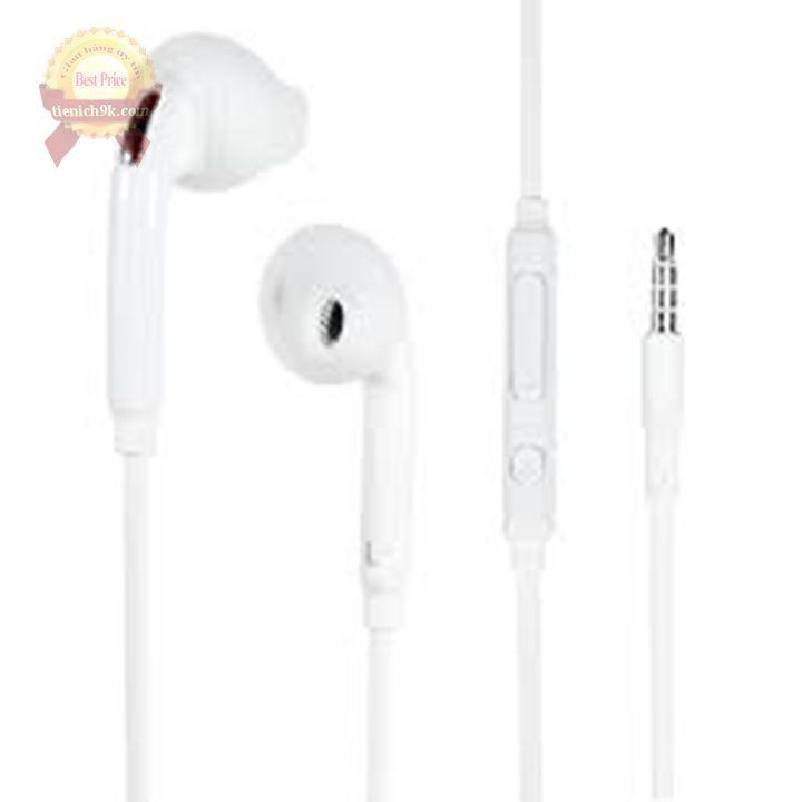 Tai nghe in-ear nhét tai kèm mic chỉnh âm lượng dây cao su dùng cho Samsung S6 oppo xiami jack 3 vạch 3.5