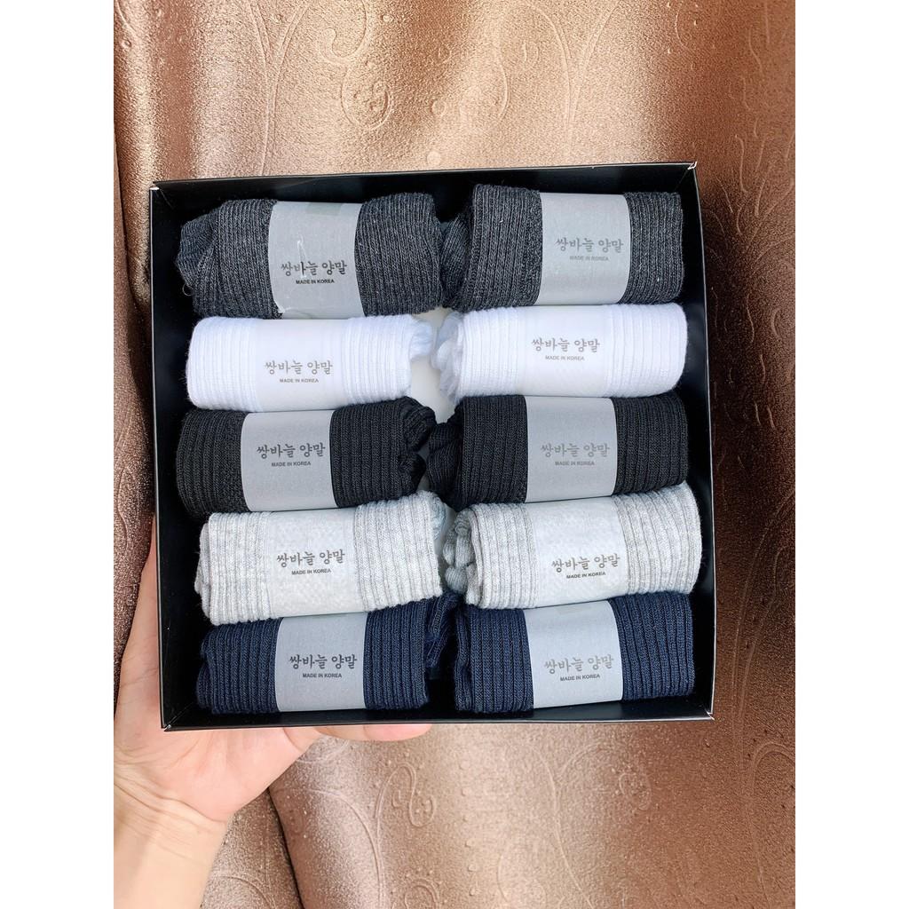 Set 10 Đôi Tất Cổ Ngắn Khử Mùi Chống Hôi Chân Nam hàng xuất Hàn