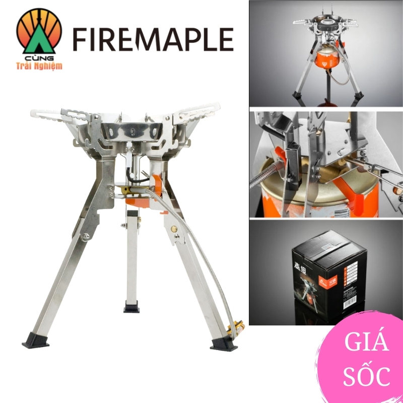 Bếp Gas Dã Ngoại Di Động Cắm Trại Ngoài trời, Bếp Inox Chuyên Dụng Fire Maple FMS-108