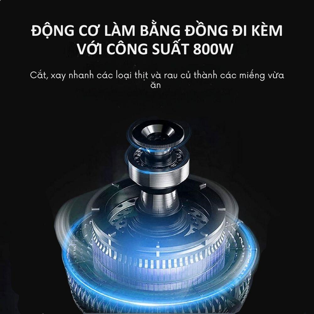 Máy xay thịt đa năng SOKANY SK-7027 Công suất cao 800W, dung tích 3L, lưỡi dao 2 tầng xay nhuyễn mọi thực phẩm - HÀNG CHÍNH HÃNG - DELIYA