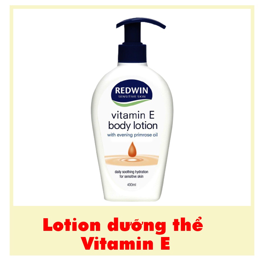 Sữa Dưỡng Thể Body Lotion Redwin Úc - Sữa Dưỡng Ẩm, Sáng Da Vitamin E Redwin Úc 400ML