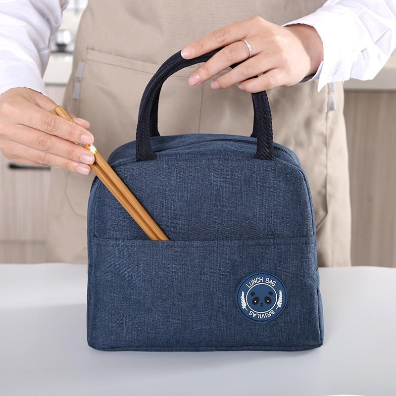 Túi Đựng Hộp Cơm Cao Cấp LUNCHBAG Vải POLYESTER Nhiều Họa Tiết Màu Sắc