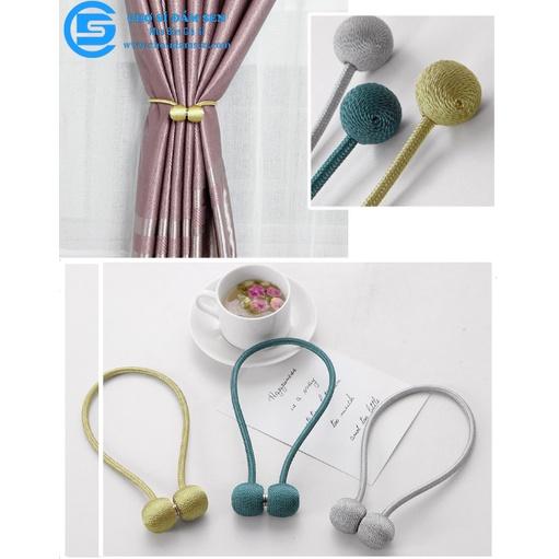01 Dây buộc rèm cửa nam châm tiện lợi, thời trang rèm trang trí đẹp, đơn giản