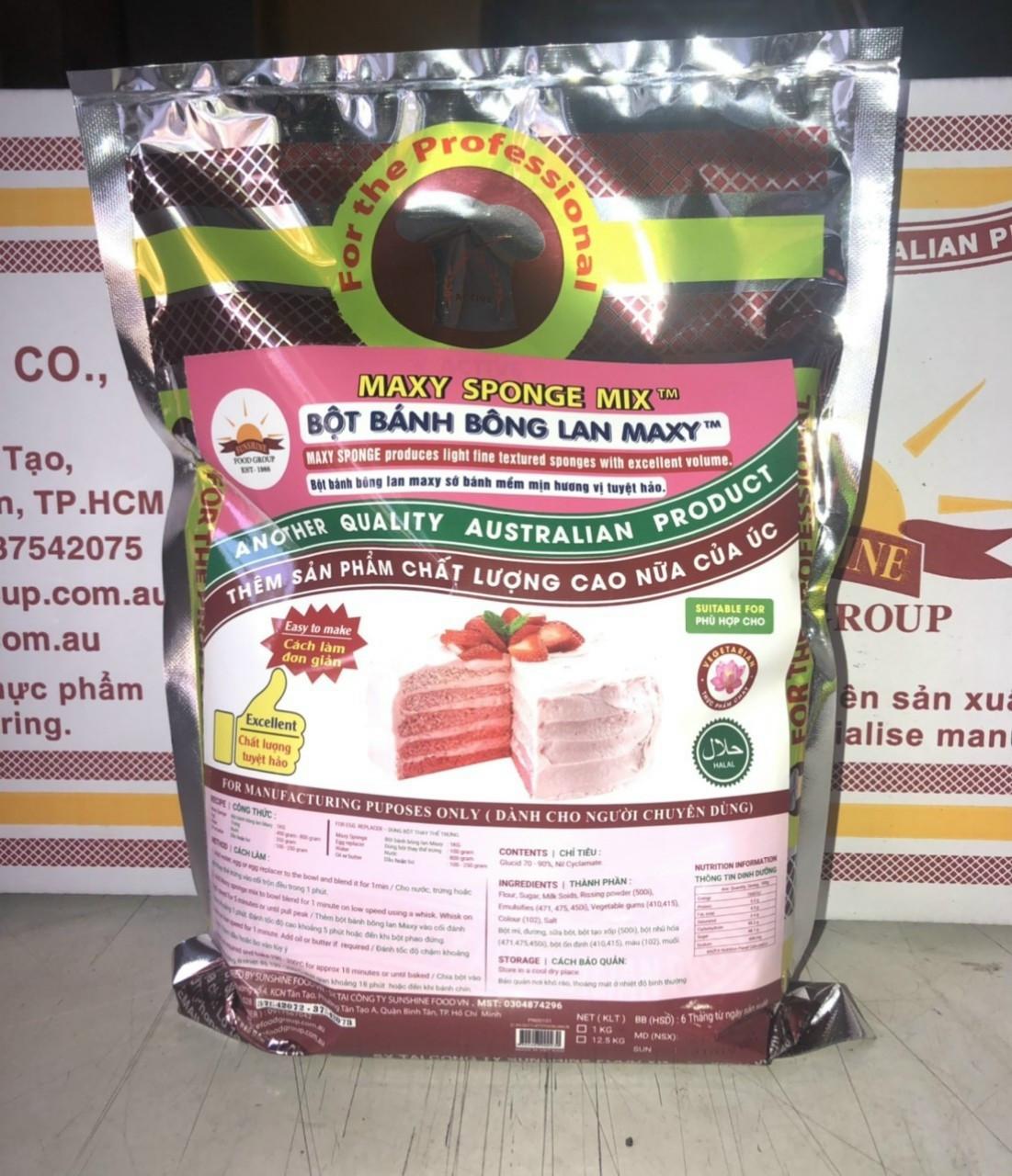 Bột bánh bông lan Maxy