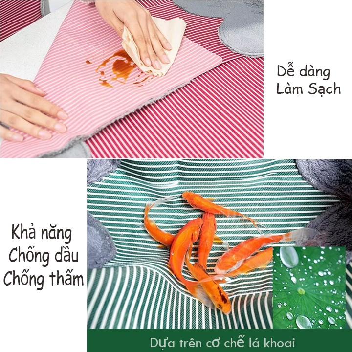 Tạp Dề Chống Thấm - Loại đẹp, dày dặn thiết kế 2 khăn lau tay San Ho phong cách Hàn Quốc 00352