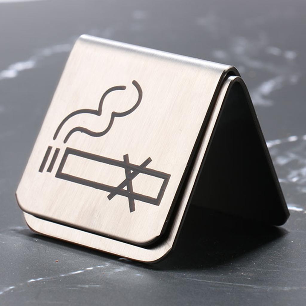 Stainless Steel No Tent Warning Sign Reminder