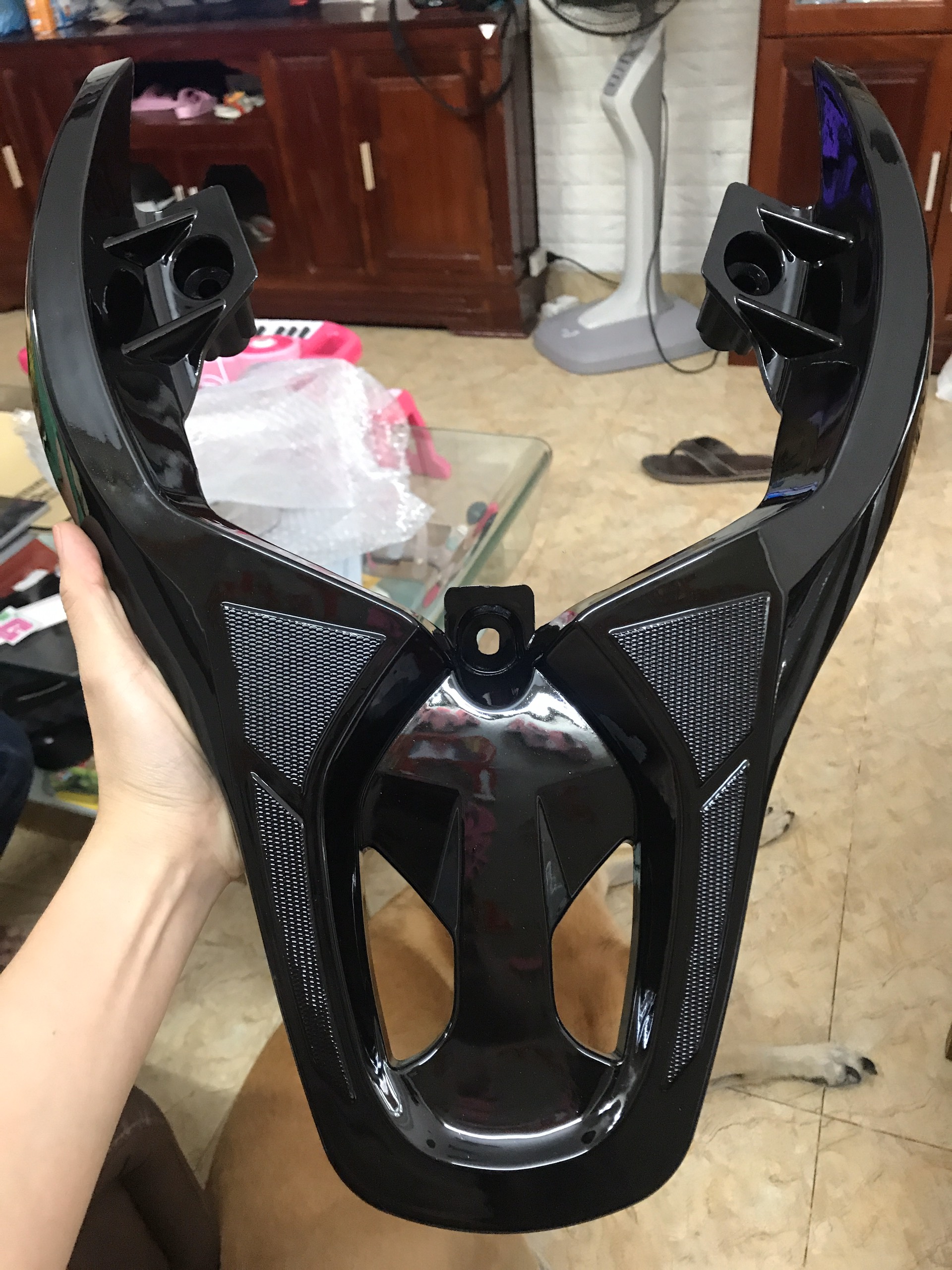 TAY DẮT KIỂU SH Ý CHO AIRBLADE 2016-2019 ĐEN BÓNG