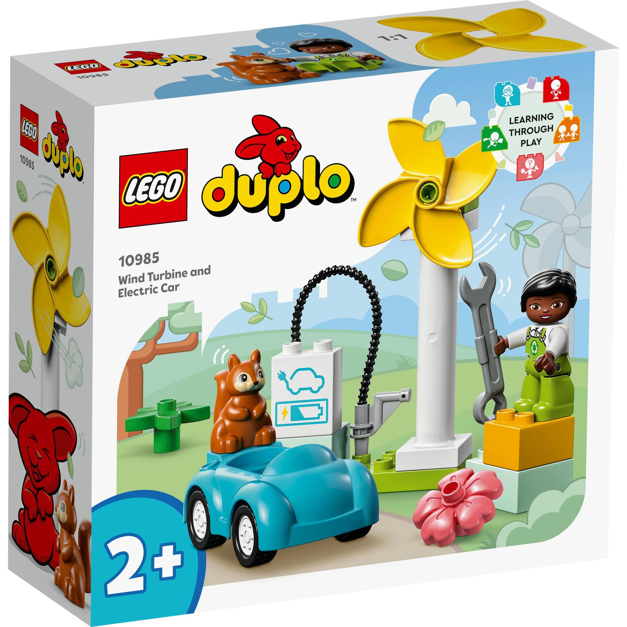 LEGO Duplo 10985 Tua Bin Gió Và Xe Điện Cho Bé (16 Chi Tiết)