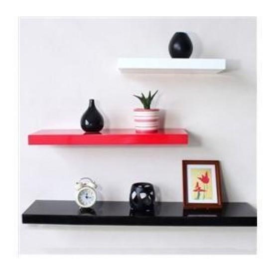 Kệ gố xanh chống ẩm bộ 3 thanh 30,40,50cm sâu 12cm + Tặng giá đỡ điện thoại hình gấu cute
