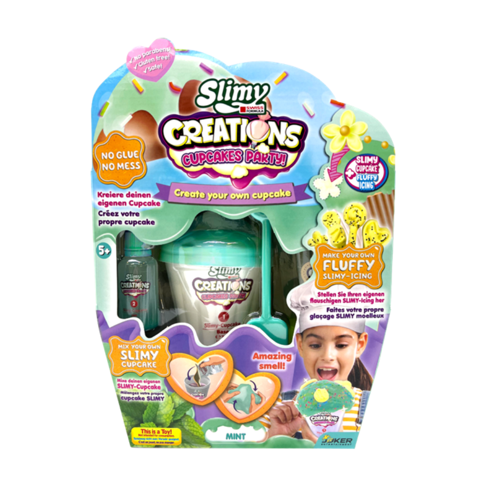 Đồ Chơi Bộ Slime Làm Bánh Cupcake Vị Bạc Hà Xanh Tươi Mát SLIMY 33047/GR