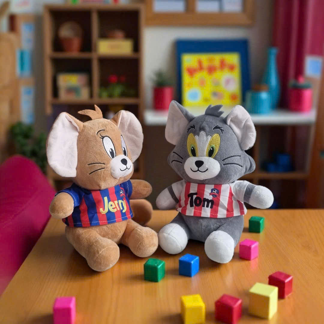 Gấu bông hoạt hình Tom &amp; Jerry cute đáng yêu (25cm) hàng cao cấp xịn mịn đẹp, an toàn cho người sử dụng