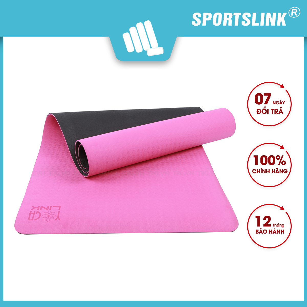 Thảm tập Sportslink Siêu bám YogaLink TPE 2 lớp 6mm