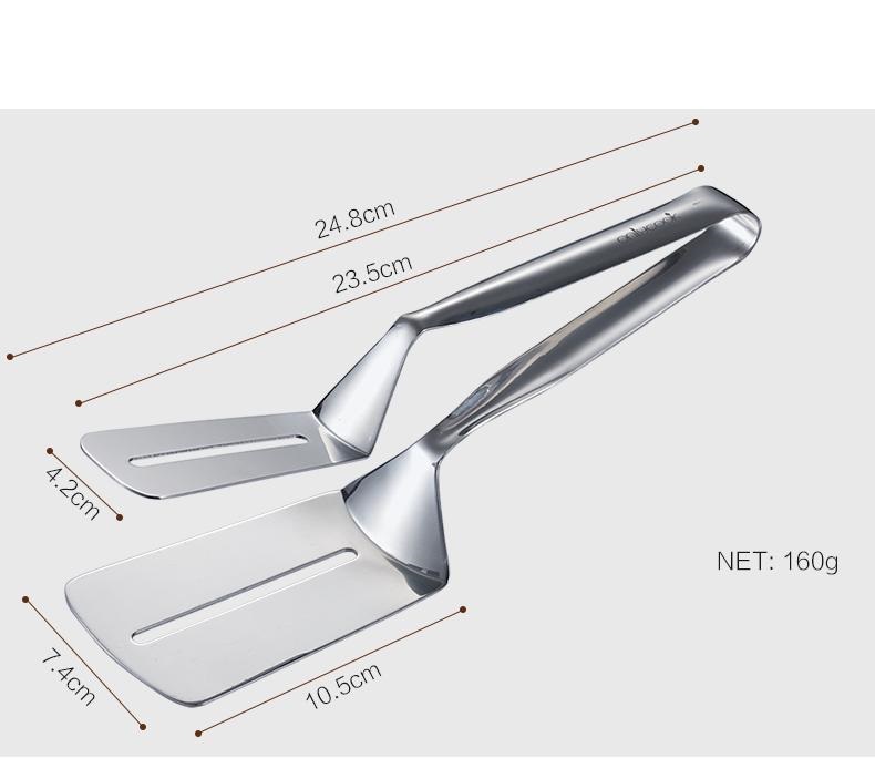 Kẹp Gắp thức ăn Inox -  24.8x7.4cm  160g