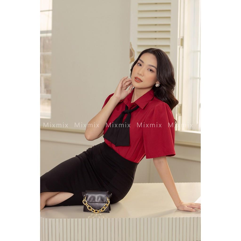 Chân váy bút chì xẻ trước Latifah