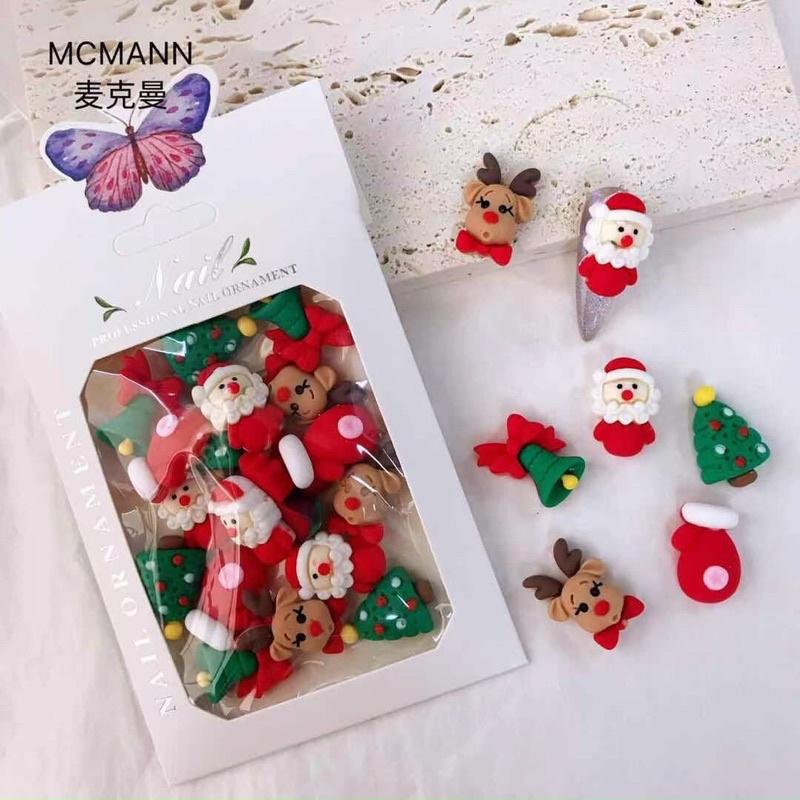 Charm Nơ Bột,Nơ Thủy Tinh, Charm Giáng Sinh