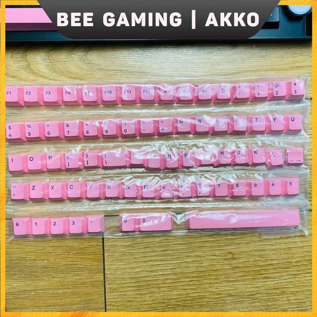 Bộ keycap chính hãng AKKO - Black Pink (PBT Double Shot / Cherry Profile / 229 nút )