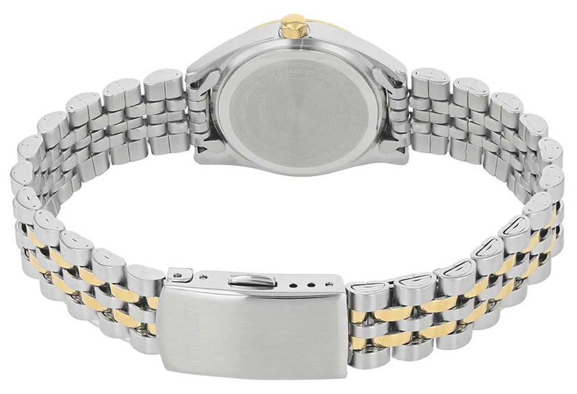 Đồng Hồ Nữ Citizen Đính Đá Swarovski Dây Thép Không Gỉ EU6064-54D - Mặt Xà Cừ