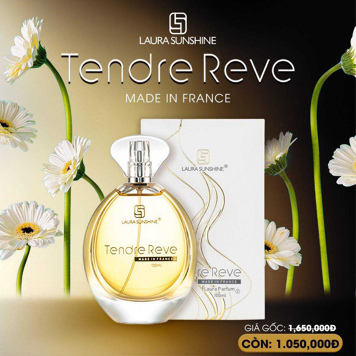 [Tặng Quà] Nước hoa nữ Laura Paris No3 Tendre Reve Nhật Kim Anh 100ml