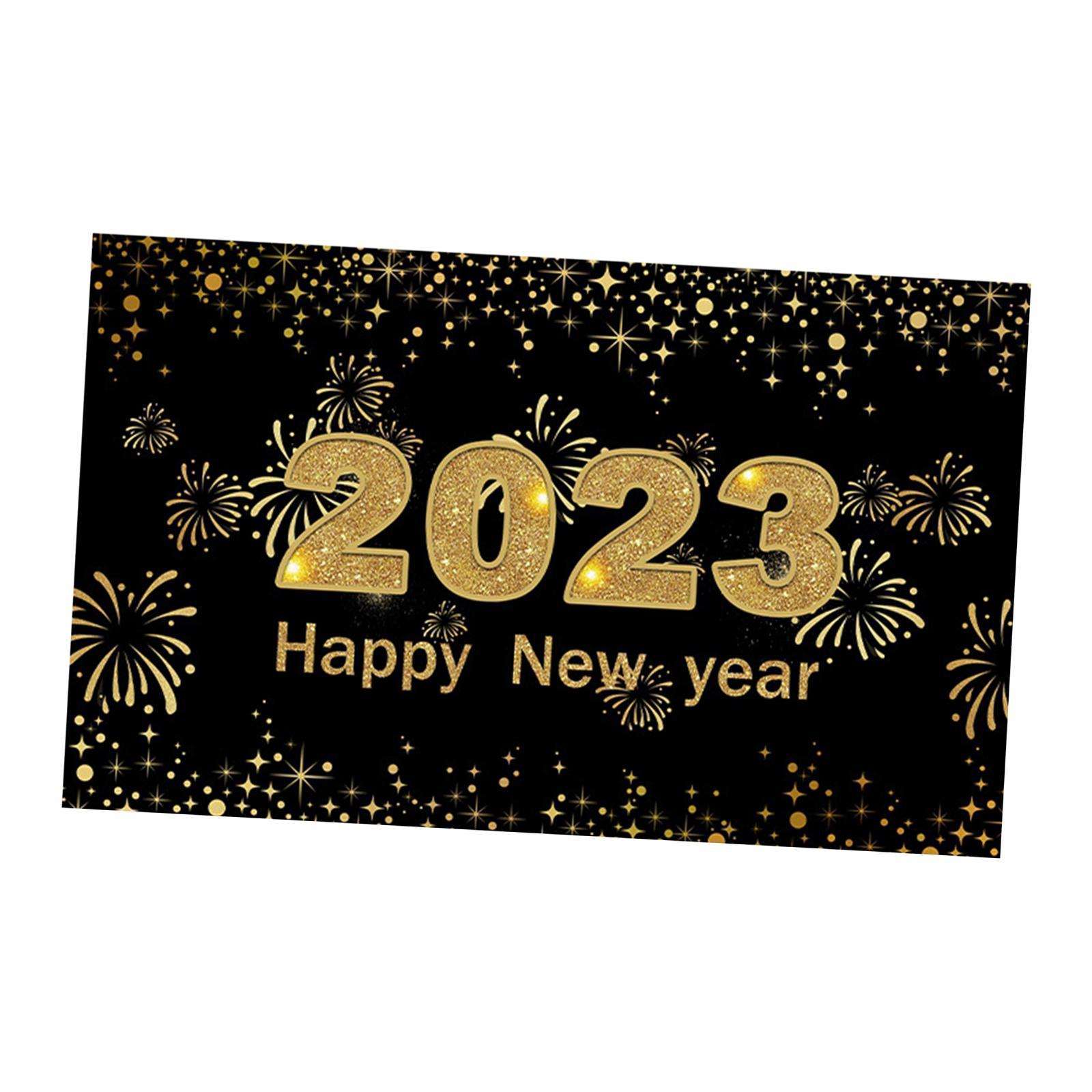 Poster Backdrop Xmas Parties Office Happy New Year  2023