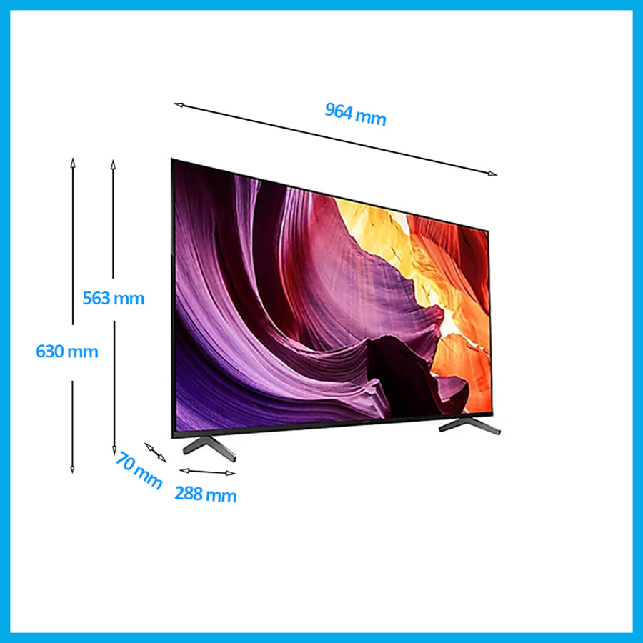 Google Tivi Sony 4K 43 inch KD-43X81DK - Model 2022