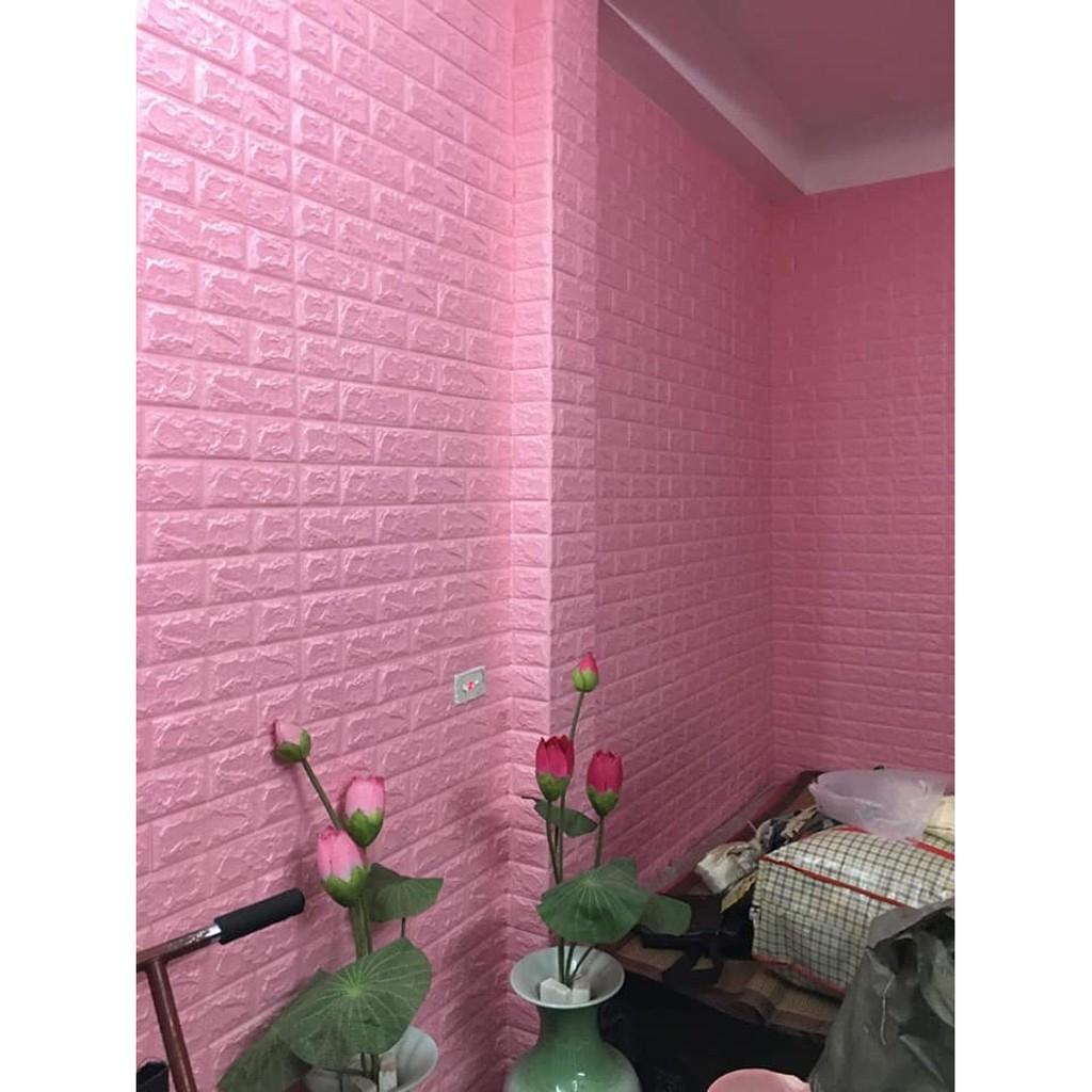 Dán Tường Xốp Giả Gạch Kích Thước 70 X 77 - Ảnh Chụp Thật