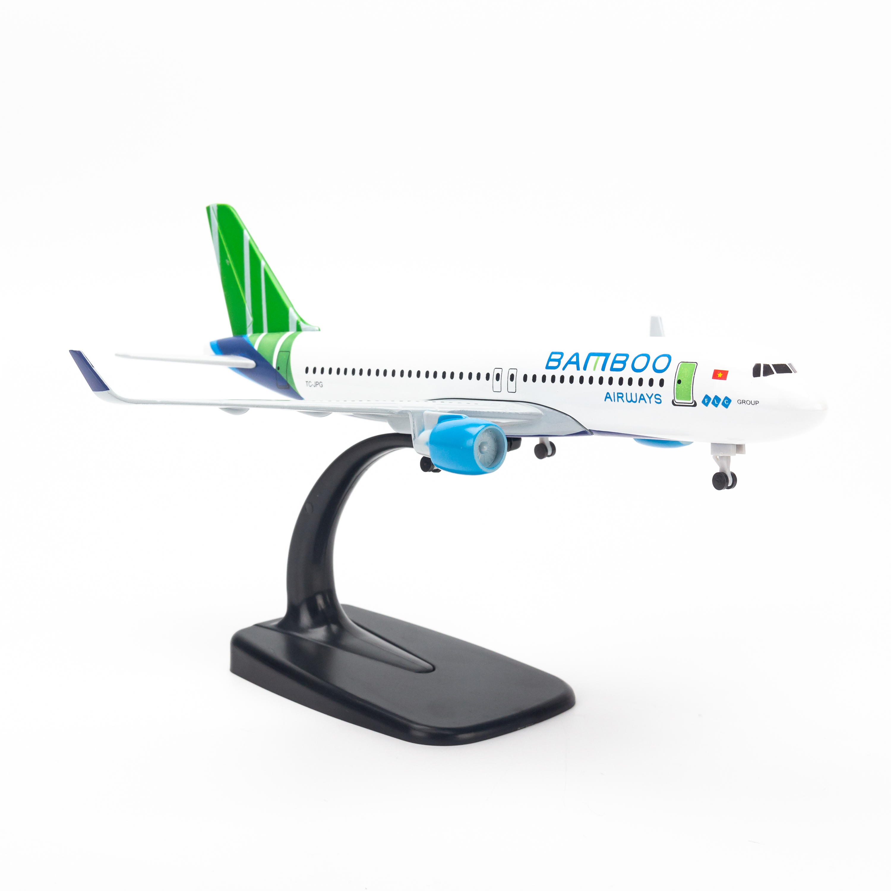 Mô hình máy bay Bamboo Airways A320 20cm AMS20