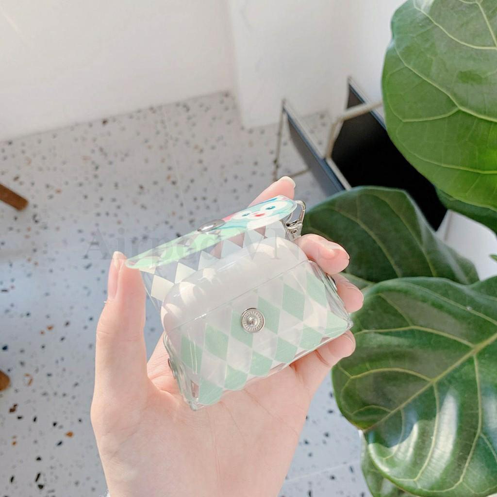 Bao Case Ốp dành cho airpod pro vỏ nhựa kèm móc in hình cao cấp