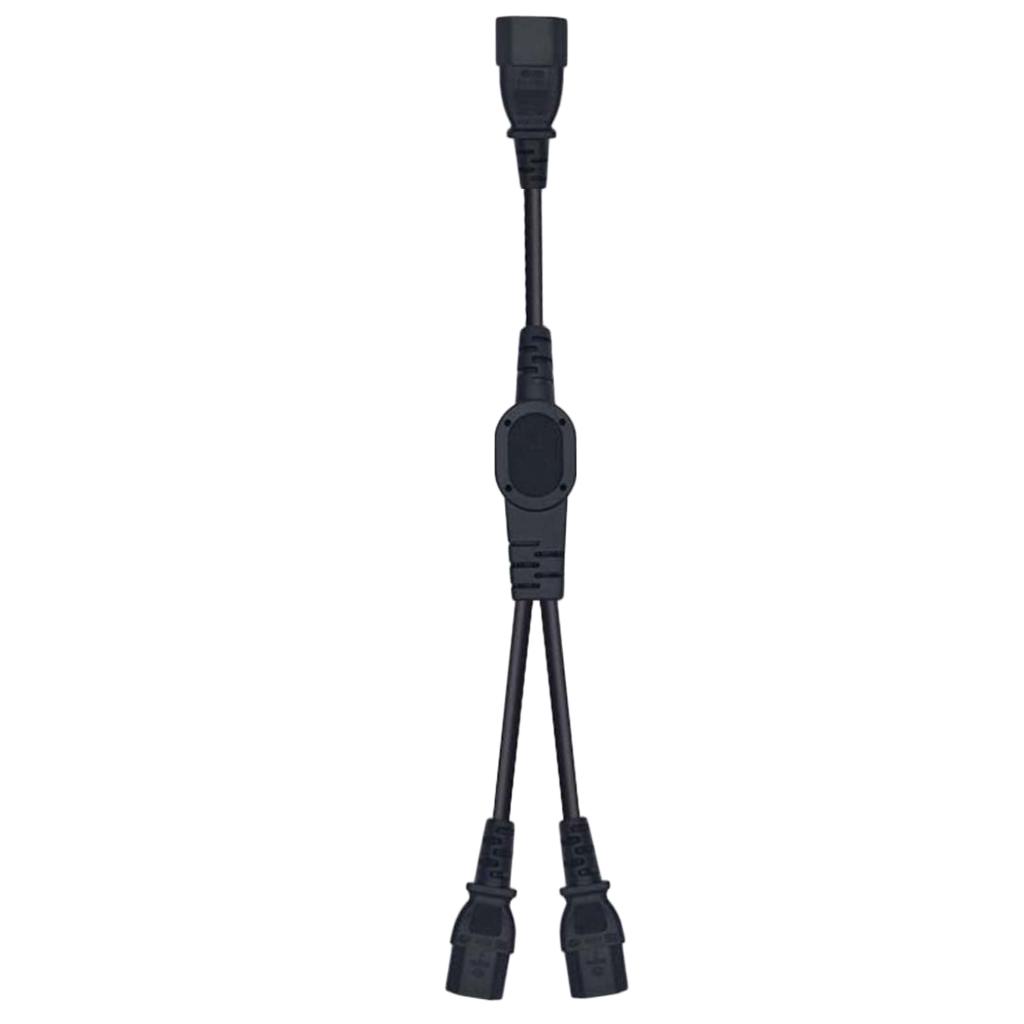 1m IEC 320 C14 To 2 C13 AC Power Extension Cord For PC Computer PDU UPS