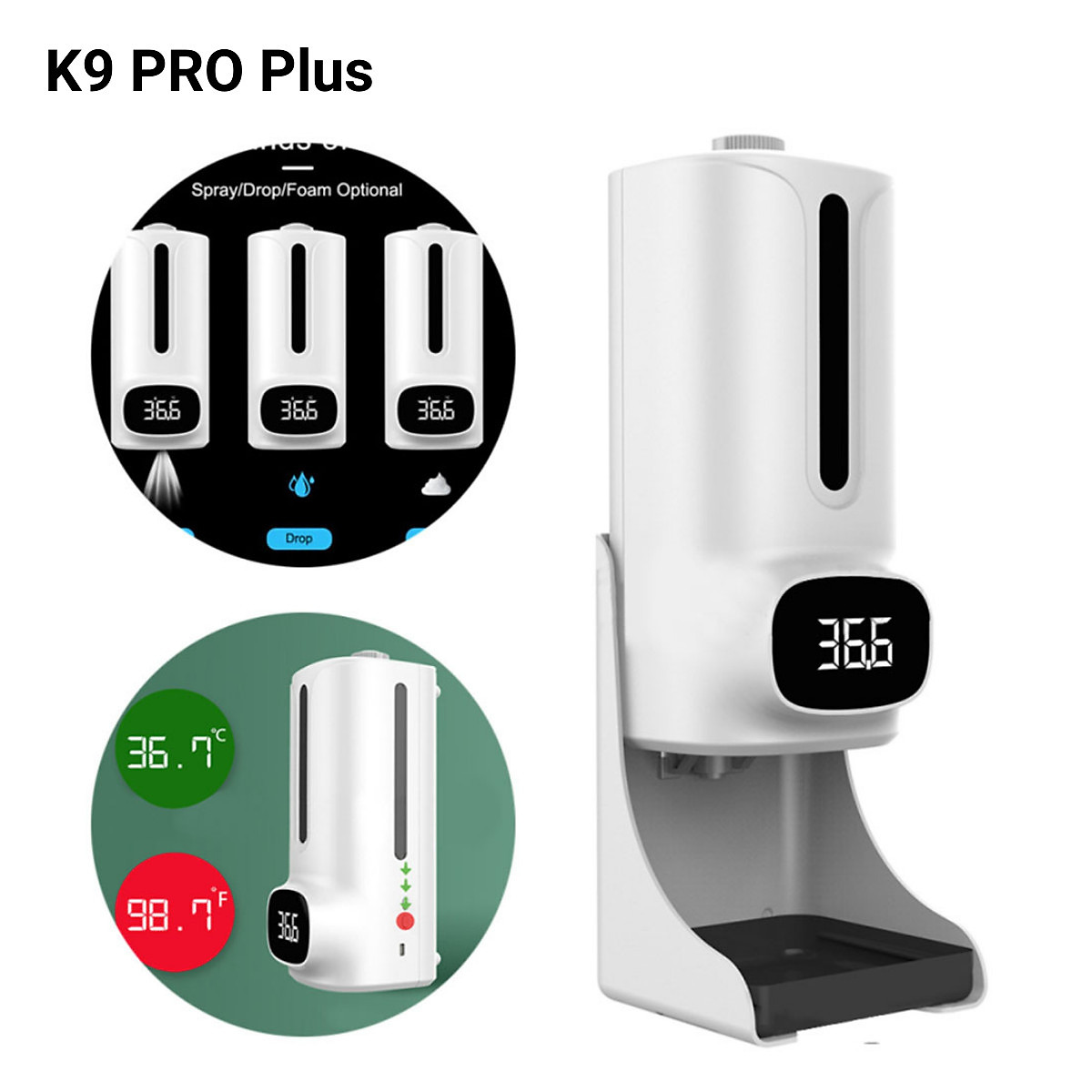 MÁY ĐO THÂN NHIỆT TỰ ĐỘNG TÍCH HỢP SÁT KHUẨN TỰ ĐỘNG K9 PRO PLUS LIKIMA