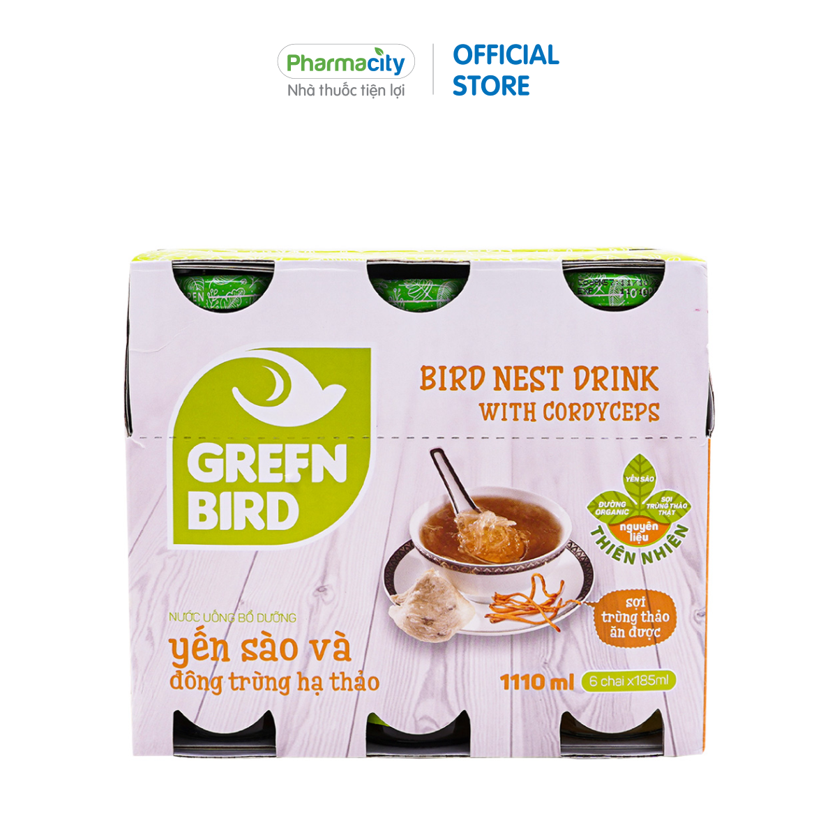 Nước uống bổ dưỡng yến sào và đông trùng hạ thảo Greenbird