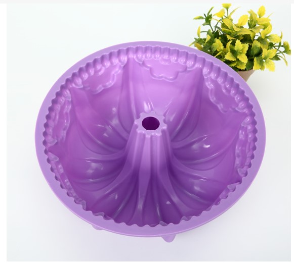 Khuôn Silicon Rau Câu Làm Bánh Bundt 25cm