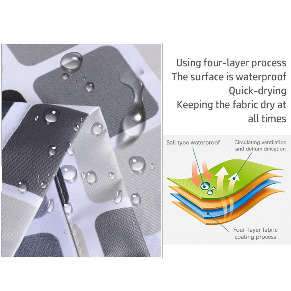 Set 1 Rèm Phòng Tắm Chống Thấm Nước