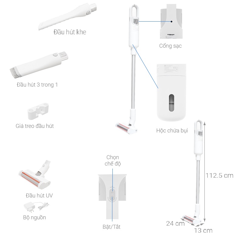 Máy hút bụi Xiaomi Mi Vacuum Cleaner Light - GiaPhuc Store | Hàng Chính Hãng