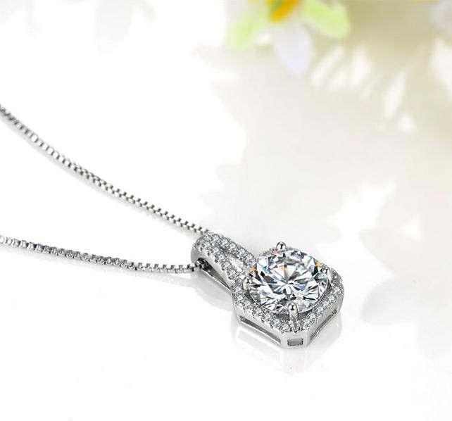 Dây chuyền vòng cổ đá zircon phong cách Hàn Quốc