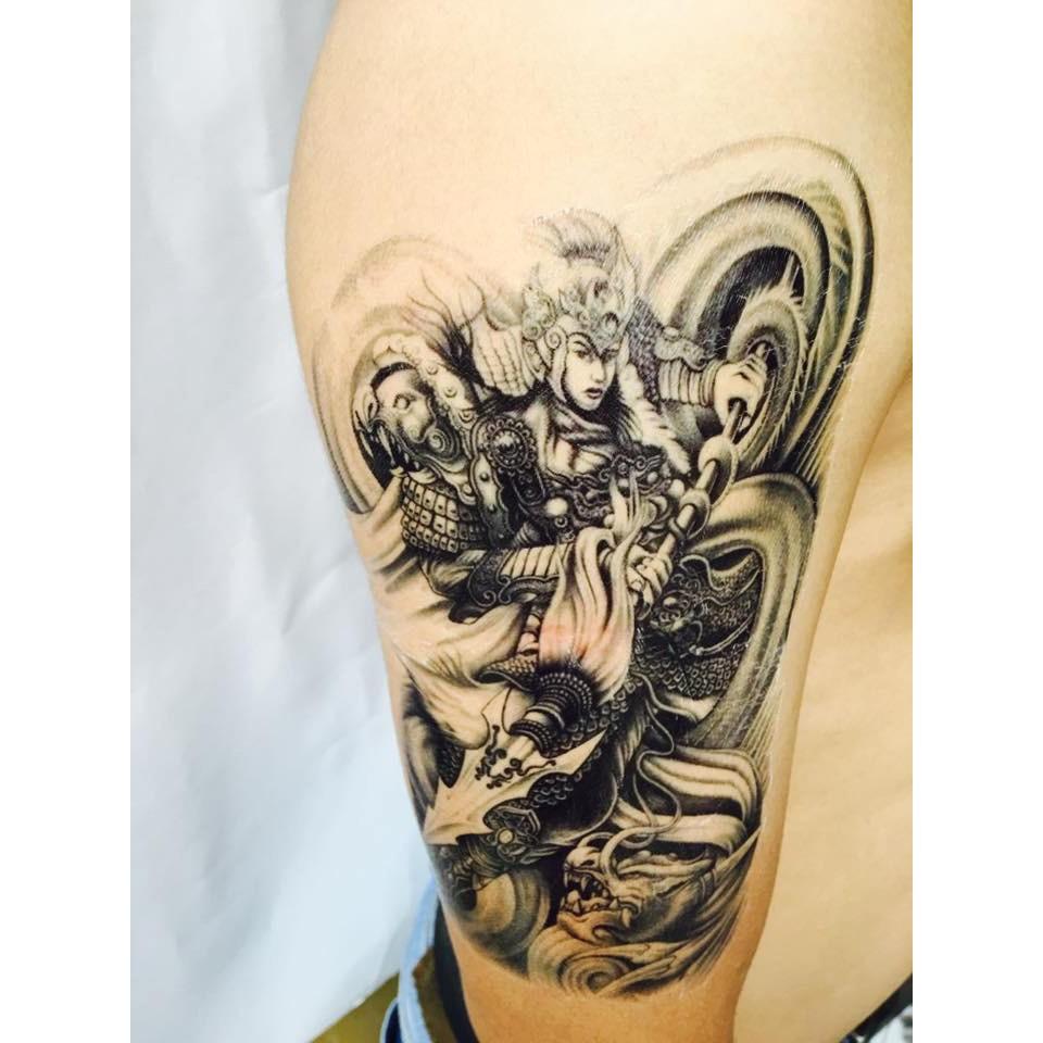 Hình xăm dán halloween bắp tay 15x21cm