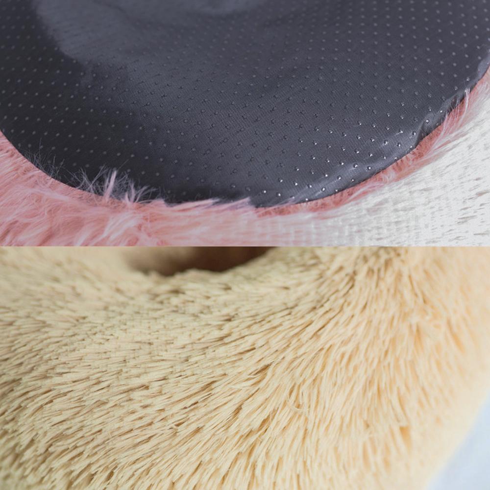 Giường Tròn Sang Trọng Ấm Áp Mềm Mại Thoải Mái Cho Thú Cưng