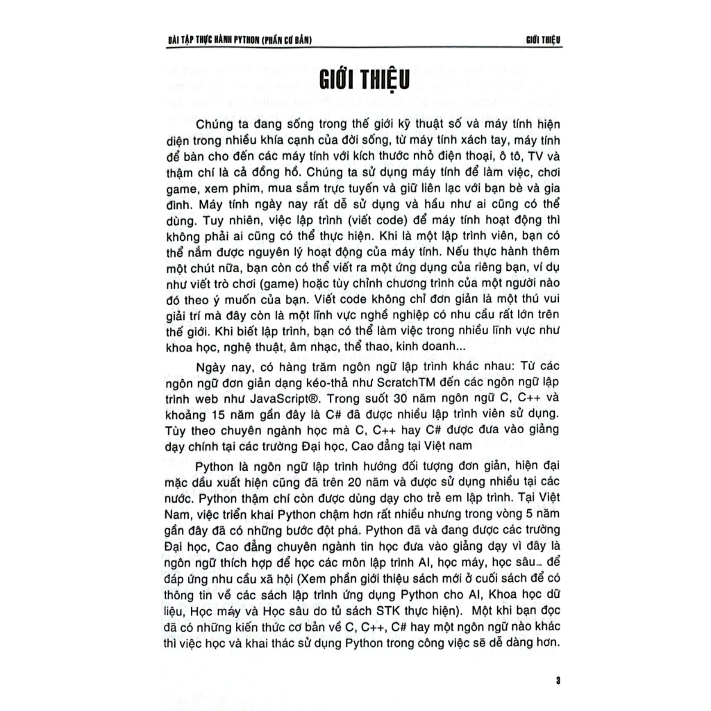 Sách - Bài Tập Thực Hành Python (Phần Cơ Bản) - STK