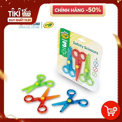 Bộ 3 kéo an toàn cho bé My Frist Crayola 3ct Safety Scissors