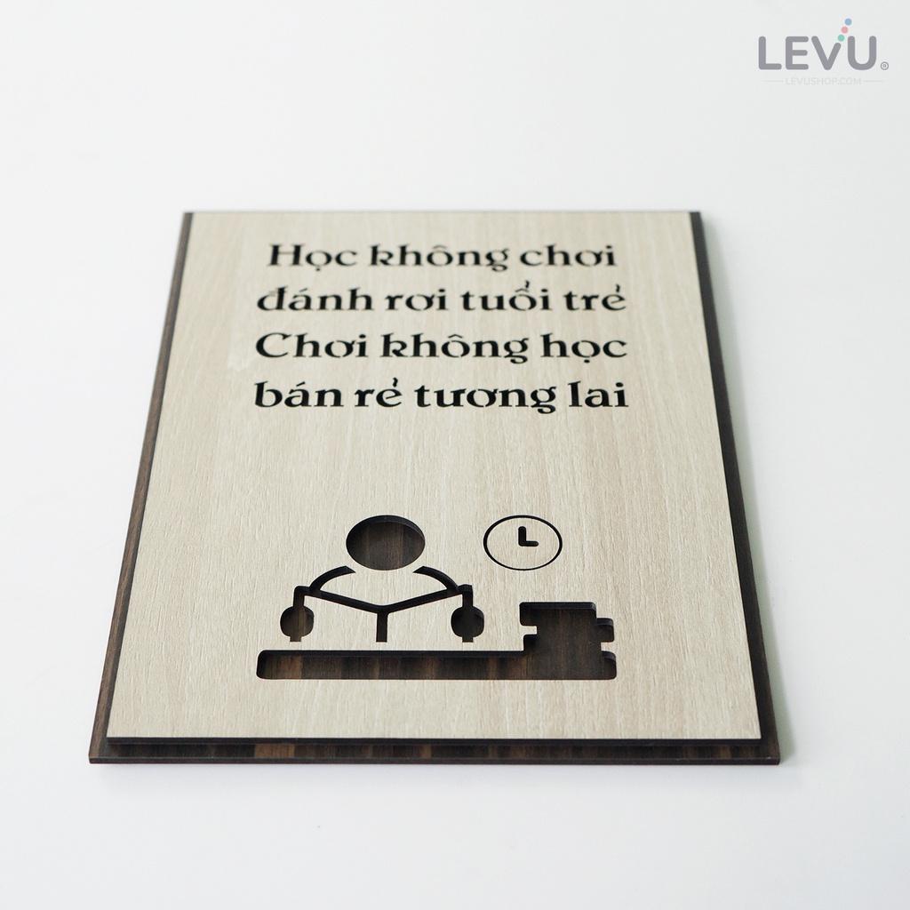 Tranh treo tường trang trí phòng học truyền cảm hứng LEVU LV076